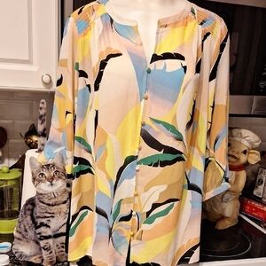 g Rose & Olive 3/4 Sleeve Shirt Size 1X